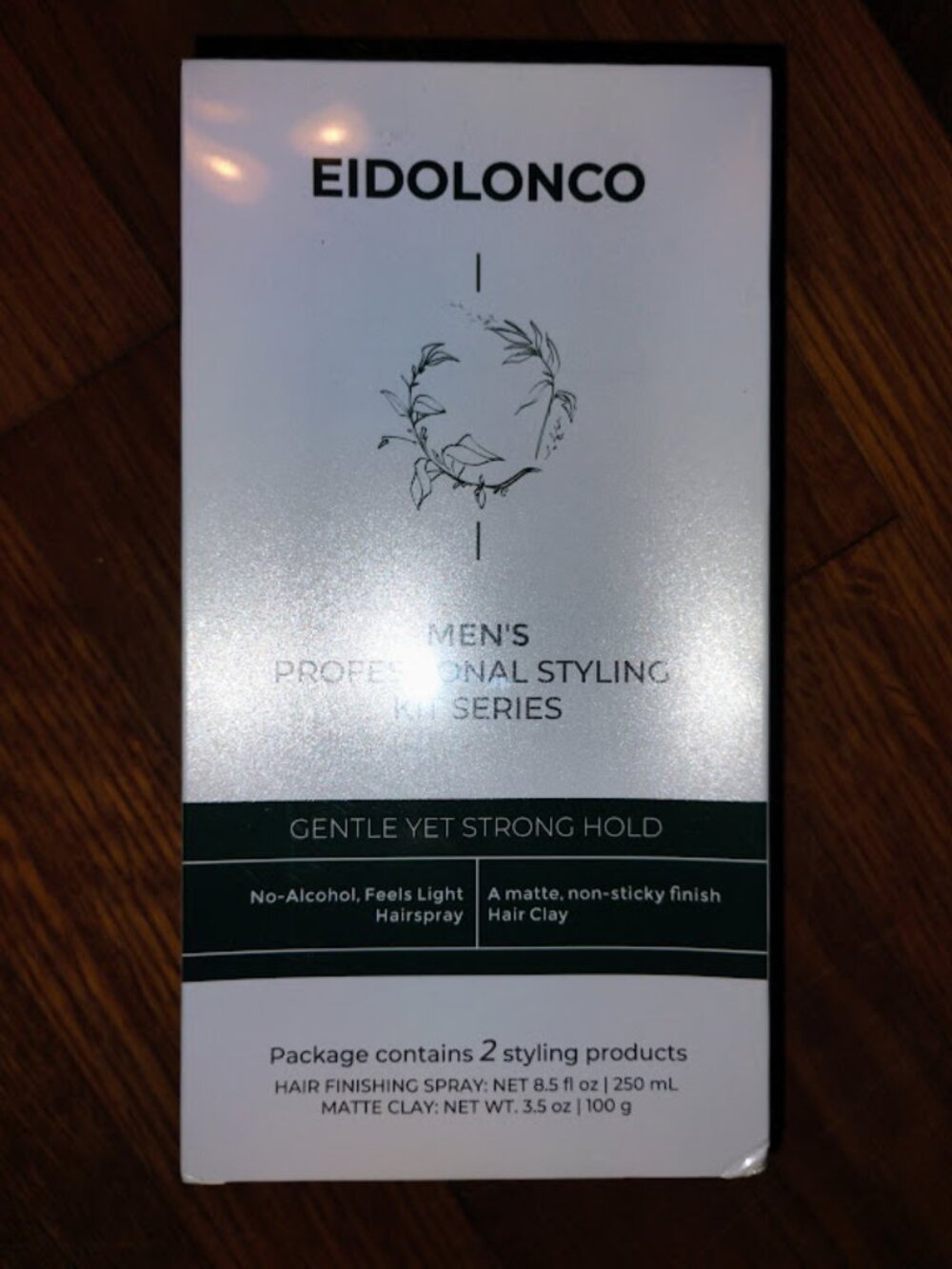 EIDLONCO Men's Hair Spray & Clay Set - New in Sealed Box - Alcohol Free